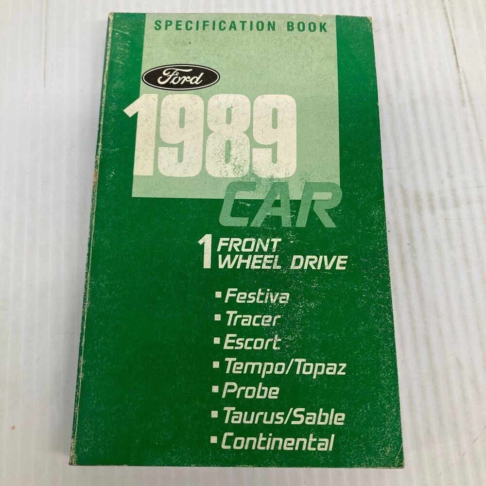 Ford CAR FWD Specification Book 1989